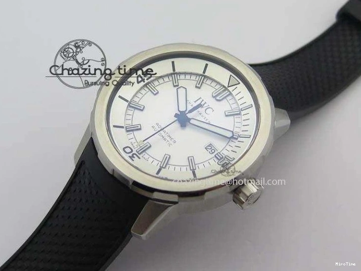 MIROTIME 1226 TechFriendly Aquatimer Automatic SS IW329003 V6F 1:1 Best Edition On Black Rubber Strap MIYOTA 7271